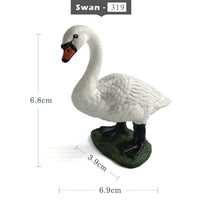 1pc Simulation Chicken Duck Goose Figurine Animal Miniature Art Toy Figure Doll