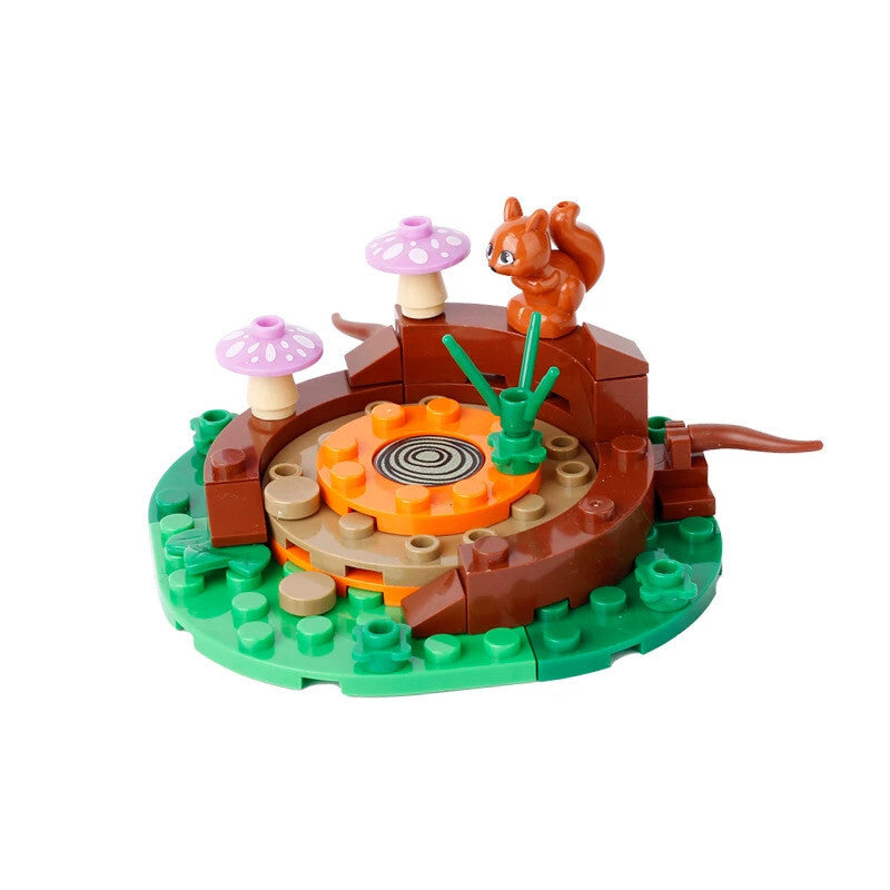 MOC Notice Board Bonfire Stove Medieval Town Street For LEGO Building Blocks Set