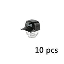 10pcs Military Soldier Trooper Helmet Hat Mask For LEGO Building Block Brick Toy