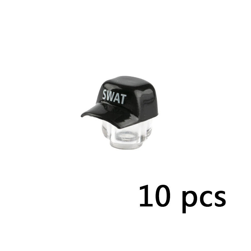 10pcs Military Soldier Trooper Helmet Hat Mask For LEGO Building Block Brick Toy