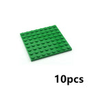 Building Blocks Dots base plates & Pillars DIY - 8x8 10pcs - 8 Colors