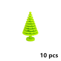 City Tree Green Bush Garden MOC Flower Grass for Lego Building Blocks Sets DIY