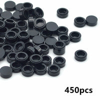 450pcs Round 1x1 Flat Studs 98138 for Lego MOC Building Blocks Brick Toy DIY