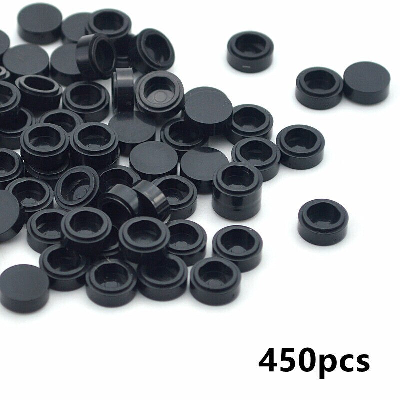 450pcs Round 1x1 Flat Studs 98138 for Lego MOC Building Blocks Brick Toy DIY