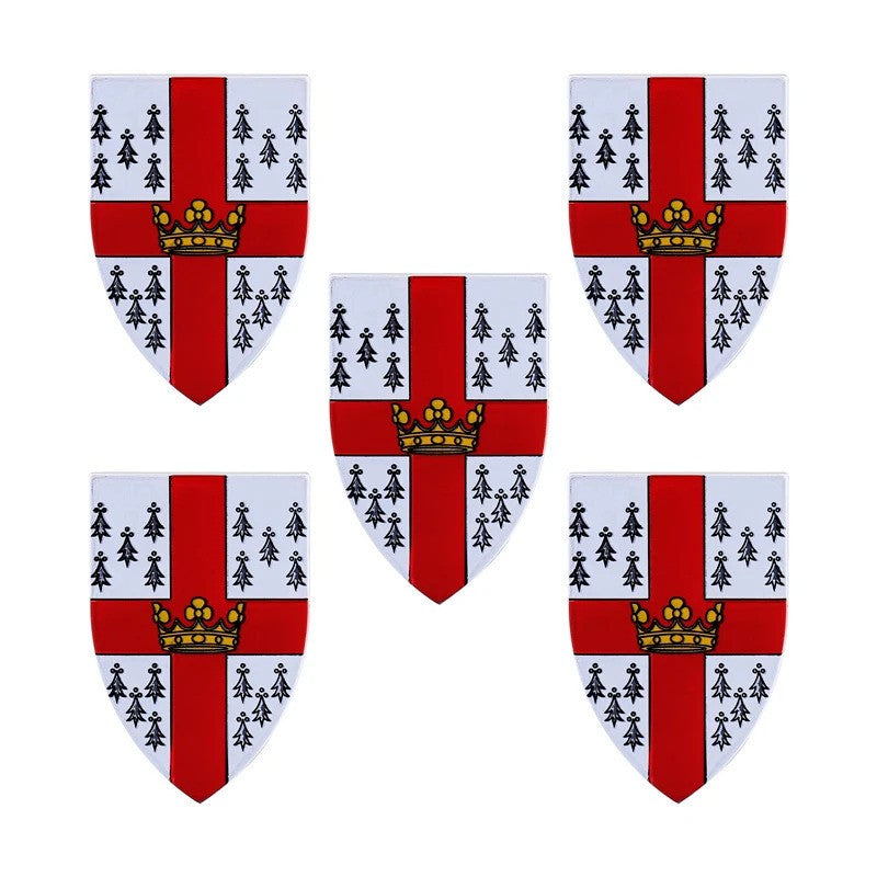 Medieval Military Knights Wolf Shield Armor For LEGO Building Blocks Brick Toy
