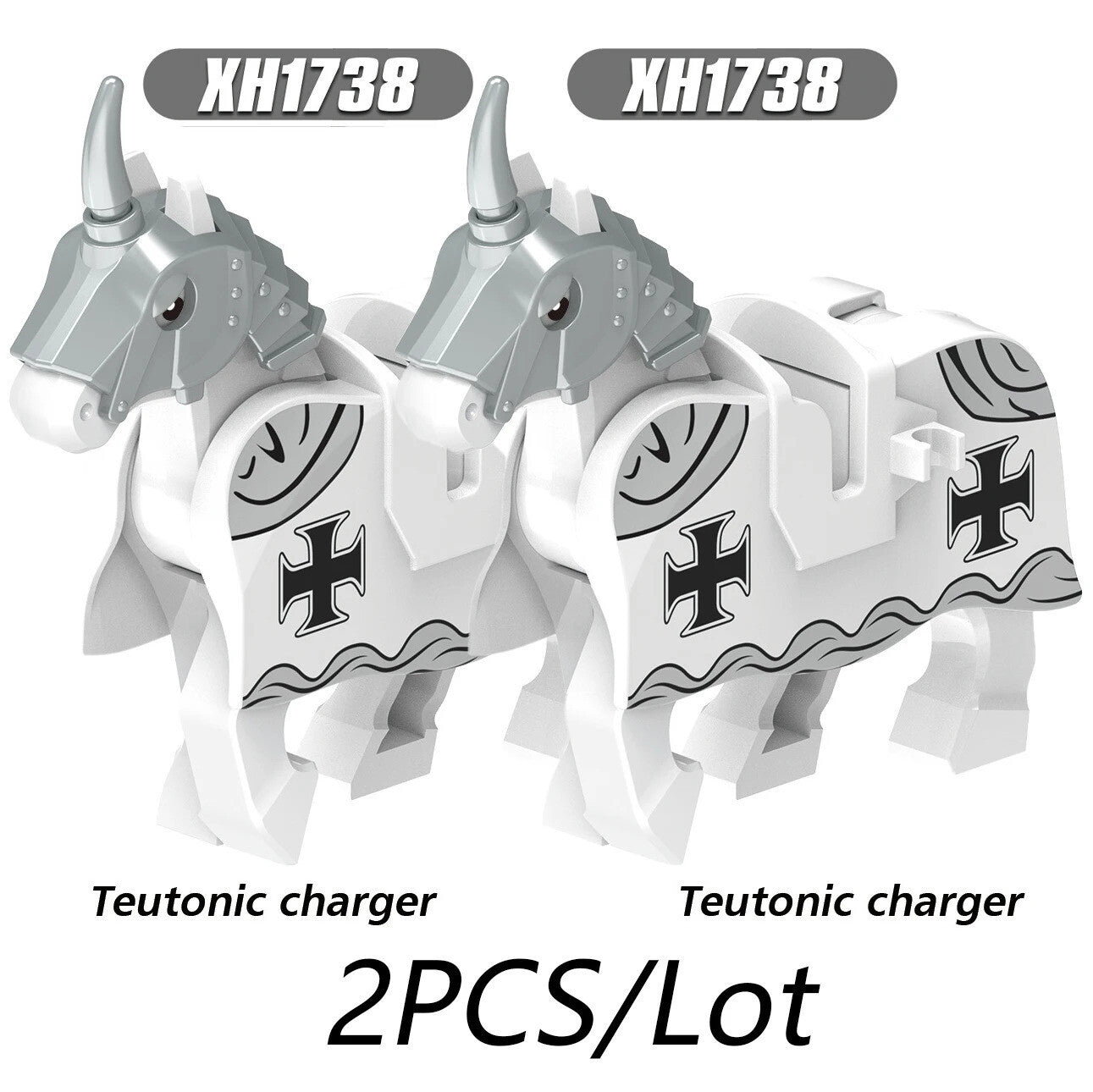 City Animals Medeival Military Knights Horse Warhorse Eagle for LEGO Building Blocks Sets