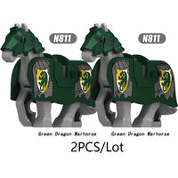 City Animals Medeival Military Knights Horse Warhorse Eagle for LEGO Building Blocks Sets