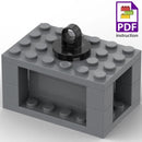 MOC Fuel Gas Tank Wine Barrels Forklift For LEGO Building Blocks Set