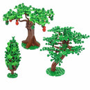 City Tree Green Bush Garden MOC Flower Grass for Lego Building Blocks Sets DIY