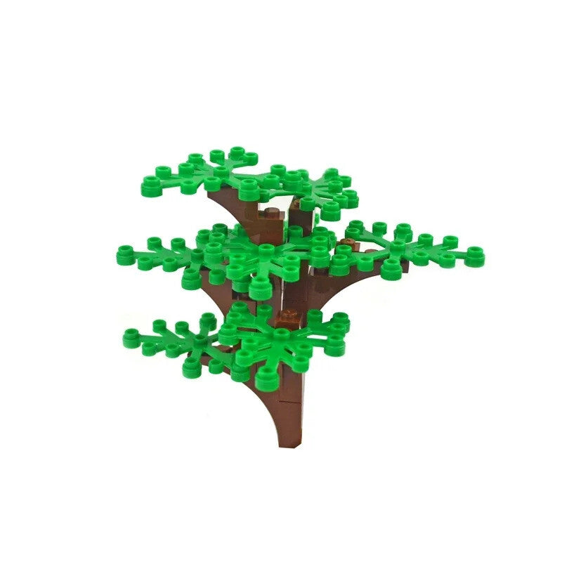City Tree Green Bush Garden MOC Flower Grass for Lego Building Blocks Sets DIY