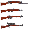 Military Soldier MOC WW2 Gun Arms 98K PPSH For LEGO Building Blocks Brick Toy