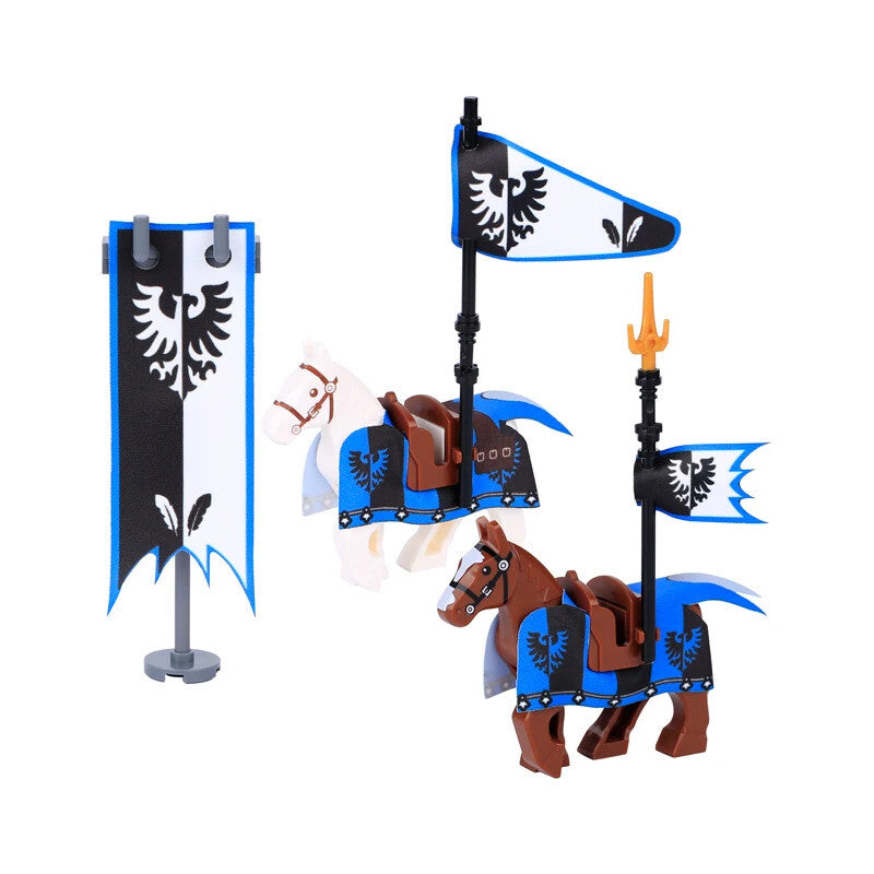 Medieval Military Officer Cape Lion Knights Fur Cloak For LEGO Building Blocks Brick Toy