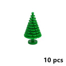 City Tree Green Bush Garden MOC Flower Grass for Lego Building Blocks Sets DIY