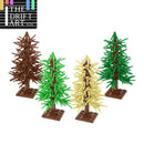 Pine Tree Branch Bush Green Grass Parts for Lego Sets Building Blocks Sets DIY