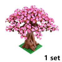 City Tree Green Bush Garden MOC Flower Grass for Lego Building Blocks Sets DIY