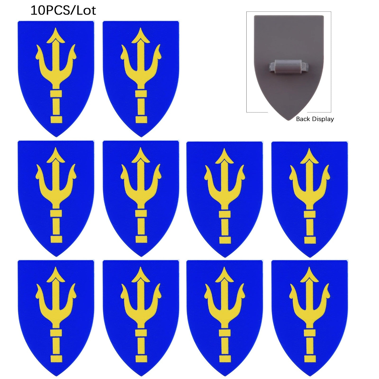 Medieval Military Knights Shields Middle Age For LEGO Building Blocks Brick Toy