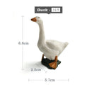 1pc Simulation Chicken Duck Goose Figurine Animal Miniature Art Toy Figure Doll
