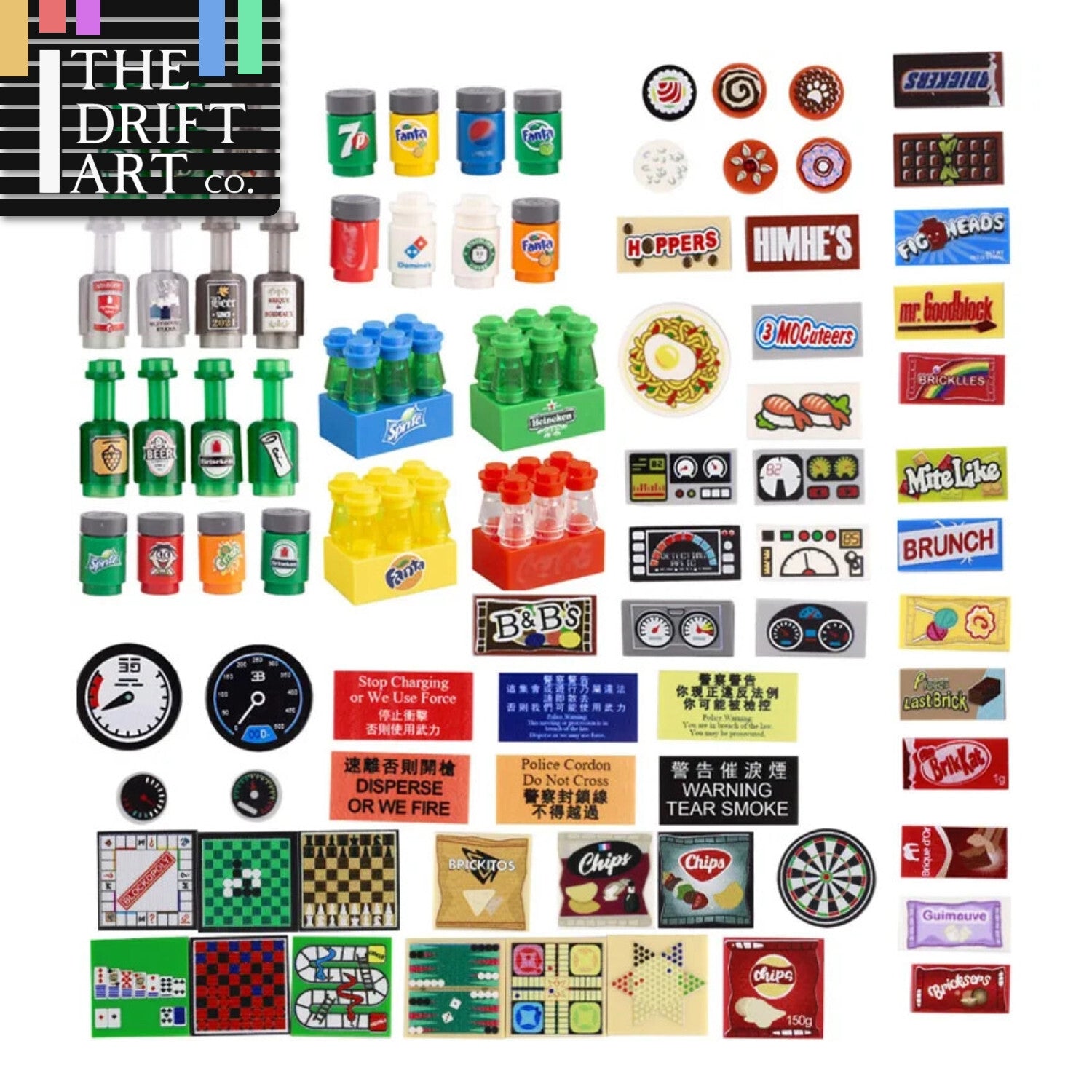 City Food Milk Wine Drink Bottle Supermarket 95228 for Lego Building Blocks Set