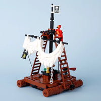 MOC Notice Board Bonfire Stove Medieval Town Street For LEGO Building Blocks Set