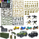 Military Weapon Gun Rifle Pistol Mortar SUV Motorcycle Building Blocks Toy DIY