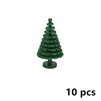 City Tree Green Bush Garden MOC Flower Grass for Lego Building Blocks Sets DIY