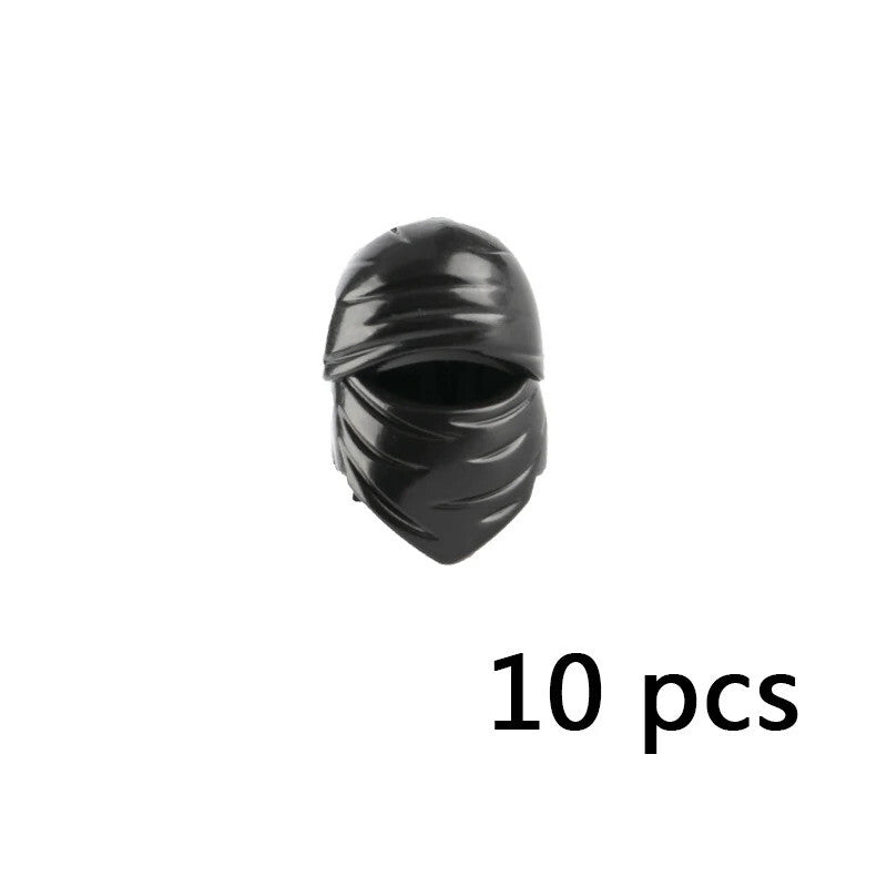 10pcs Military Soldier Trooper Helmet Hat Mask For LEGO Building Block Brick Toy
