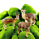 1pc Wolf Deer Leopard Alpaca Koala Antelope Animal Miniature Art Toy Figure Doll