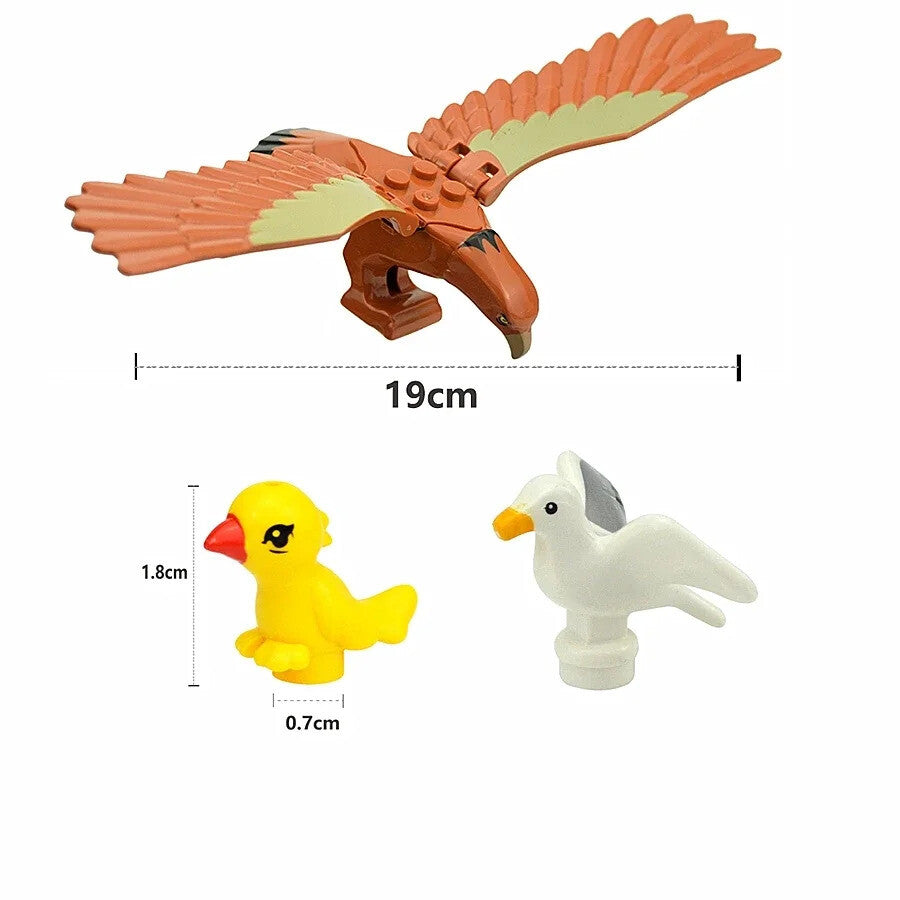 City Animals Cute Dog Sheep Chicken goat pig Cow for LEGO Building Blocks Sets