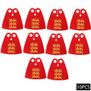 Medieval Military Officer Cape Lion Knights Fur Cloak For LEGO Building Blocks Brick Toy