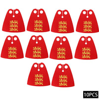 Medieval Military Officer Cape Lion Knights Fur Cloak For LEGO Building Blocks Brick Toy