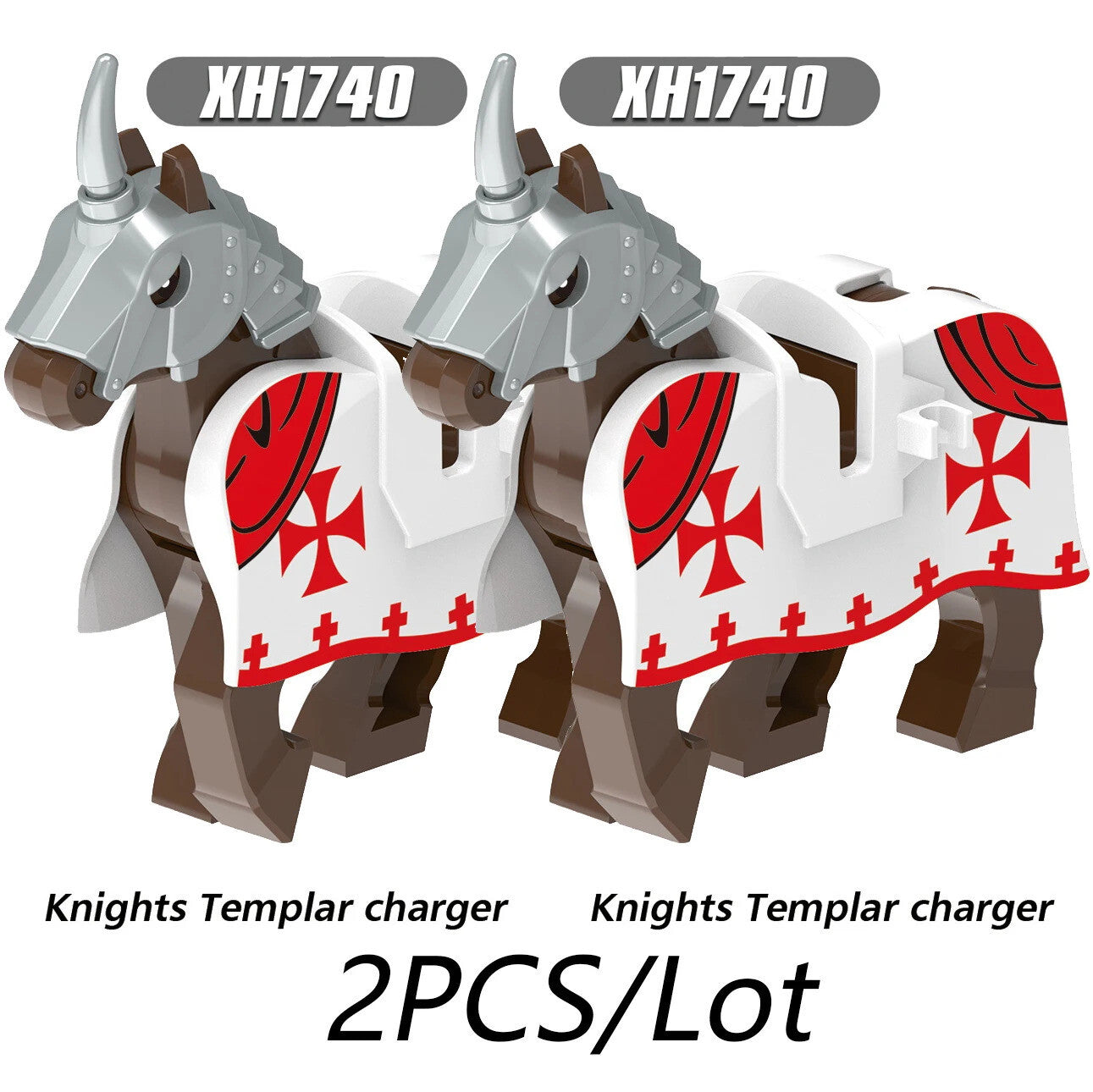 City Animals Medeival Military Knights Horse Warhorse Eagle for LEGO Building Blocks Sets