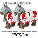 City Animals Medeival Military Knights Horse Warhorse Eagle for LEGO Building Blocks Sets