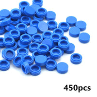 450pcs Round 1x1 Flat Studs 98138 for Lego MOC Building Blocks Brick Toy DIY