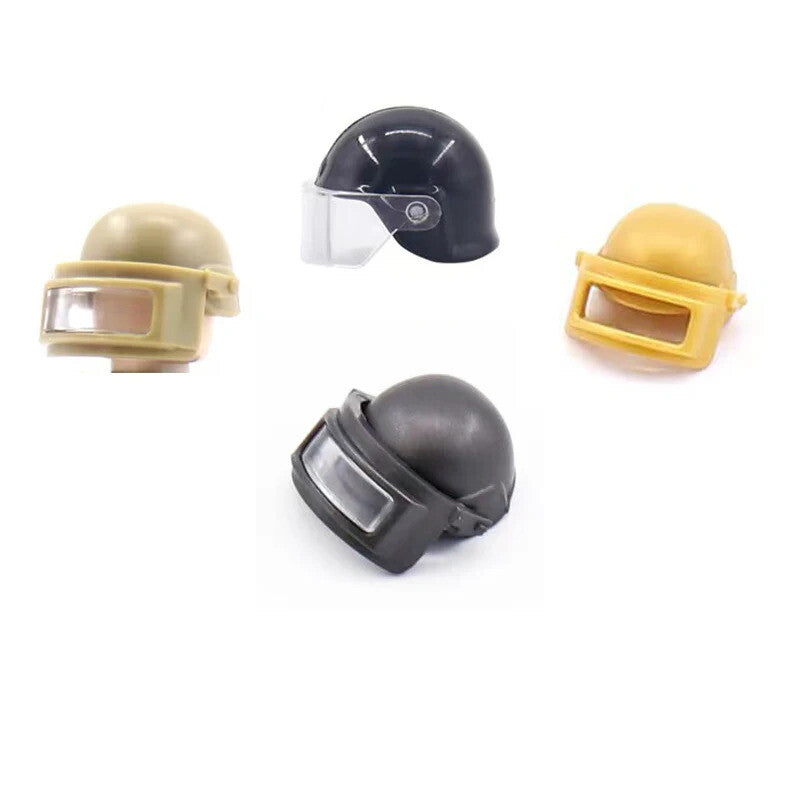 10pcs Military Soldier Trooper Helmet Hat Mask For LEGO Building Block Brick Toy