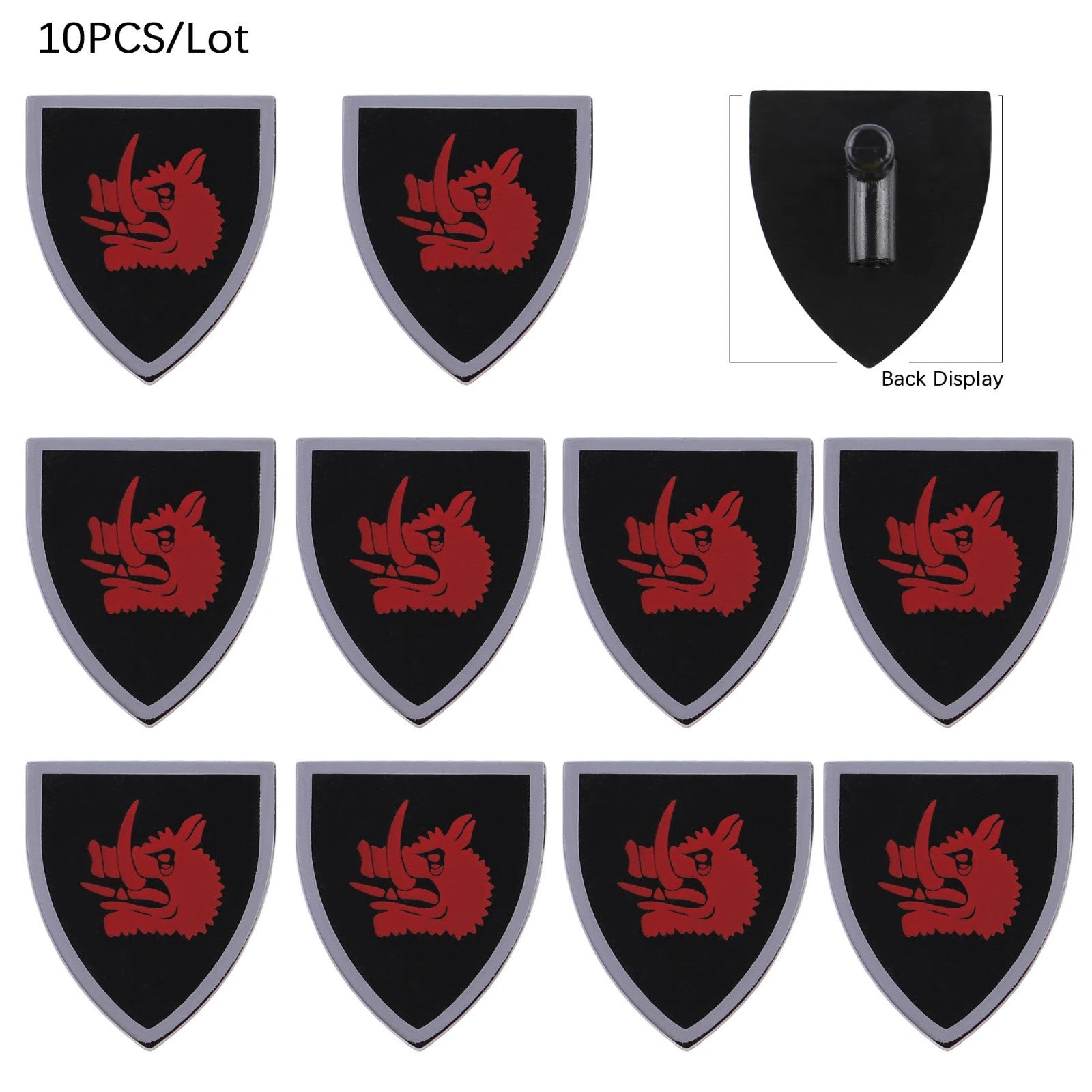 Medieval Military Knights Shields Middle Age For LEGO Building Blocks Brick Toy