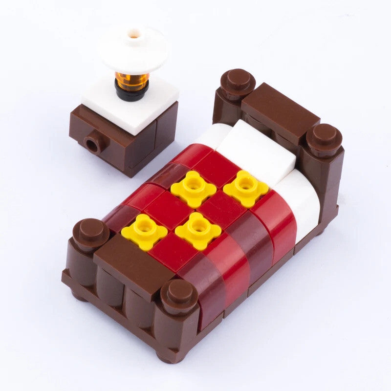 MOC City House Furniture Piano TV Sofa Parts for Lego Sets Building Blocks Set