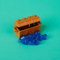 Treasure Pirate Map MOC Jewels Gold Ore Silver For Lego Building Block Brick Set