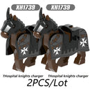City Animals Medeival Military Knights Horse Warhorse Eagle for LEGO Building Blocks Sets