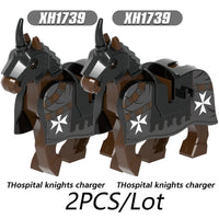 City Animals Medeival Military Knights Horse Warhorse Eagle for LEGO Building Blocks Sets