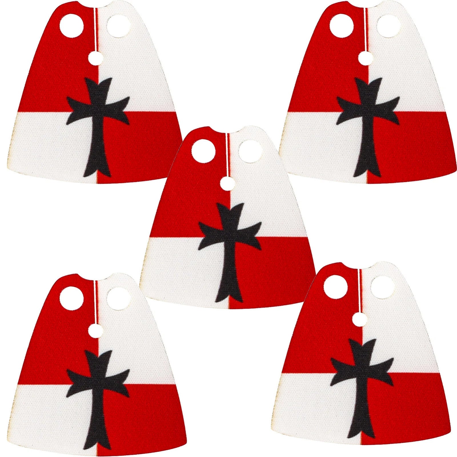 Medieval Military Officer Cape Lion Knights Fur Cloak For LEGO Building Blocks Brick Toy