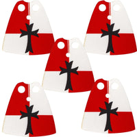 Medieval Military Officer Cape Lion Knights Fur Cloak For LEGO Building Blocks Brick Toy