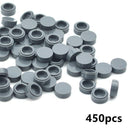 450pcs Round 1x1 Flat Studs 98138 for Lego MOC Building Blocks Brick Toy DIY
