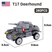 WW2 Military Tank Army Soldier Vehicle Car For LEGO Building Blocks Brick Toy