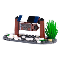 MOC Notice Board Bonfire Stove Medieval Town Street For LEGO Building Blocks Set