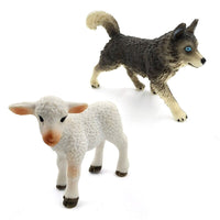 1pc Okapi Sheep Deer Crocodile Lynx Koala Animal Miniature Art Toy Figure Doll