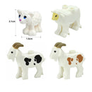 City Animals Cute Dog Sheep Chicken goat pig Cow for LEGO Building Blocks Sets
