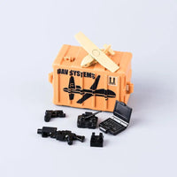 Military Oil Drum Fuel Tank Army War Scene For LEGO Building Blocks Brick Toy