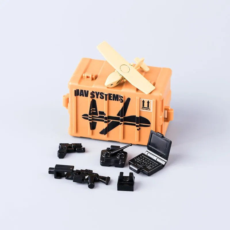 Military Oil Drum Fuel Tank Army War Scene For LEGO Building Blocks Brick Toy