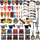 Medieval Military Army Soldier Shield Helmet For LEGO Building Blocks Brick Toy