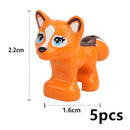 City Animals Cute Dog Sheep Chicken goat pig Cow for LEGO Building Blocks Sets